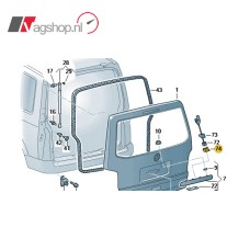 VW T5 GP bevestiging steunen achteruitrijcamera